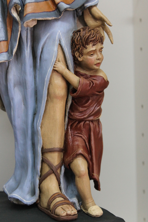 Pastora con niño y niña. 40cm. Año 2013. Colección de D. Silvio Torilo